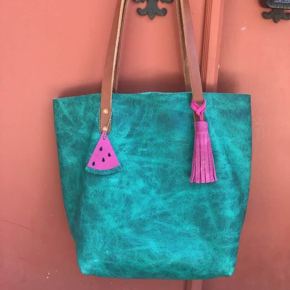 KMM & Co BST Exclusive Teal full size tote